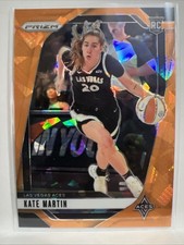 2025 WNBA Prizm Kate Martin Orange Cracked Ice #126 RC Las Vegas Aces