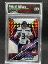 2020 Mosaic Mosaic Parallel Will To Win Russell Wilson Seahawks #WW3 PGX 10 Gem