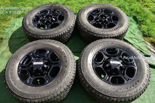 18" Ford F250 Super Duty XLT Sport OEM Factory Black Wheels tires F350 2023 2024