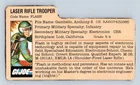 GI JOE 1982 Flash Original Vintage File Card
