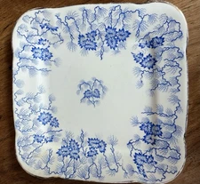Small Vintage Floral Plate No. Rd. 10958 Has No Chips But Does Have Small Stain