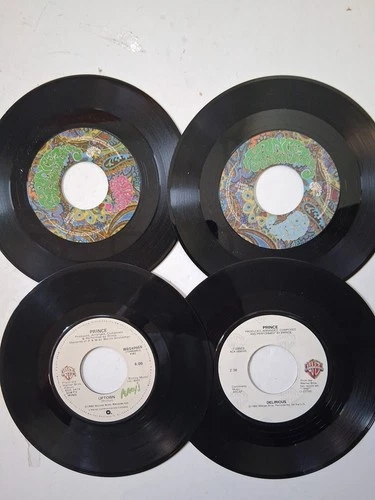 45 RPM Vinyl Record Prince Lot of 4 Crazy You, Raspberry Beret, etc.  VG