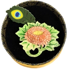 Erstwilder November Reign Brooch. Art Nouveau. NIB.