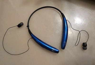 LG HBS-770 Tone Pro Bluetooth Headset Blue only Right side work (Left Off)