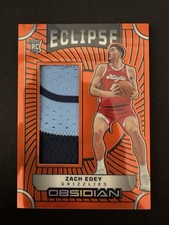 2024-25 Panini Obsidian - Eclipse Materials Zach Edey Electric Orange Flood /99