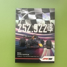 2025 Topps Chrome F1 Top Speed Max Verstappen TS-1 Oracle Red Bull Racing
