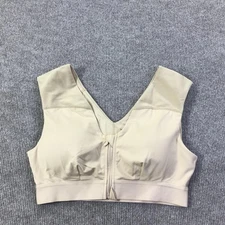 Tommie Copper Shoulder Support Sports Bra Large Activewear Gym Beige Copper Zinc