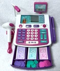 Vintage 1999 Mattel Barbie “Shop With Me” Cash Register Cash Coins Cards TESTED