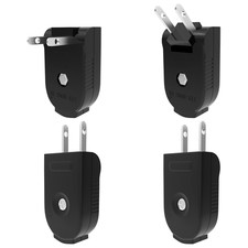 Extension Cord Replacement Male Power Plug, 4 Pack Replacement Plug 2 Prong, Rot