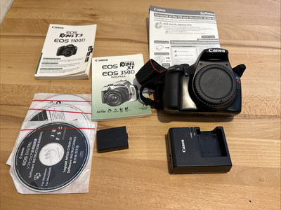Canon EOS Rebel T3 DSLR Camera (Body Only) DS126291 With Battery / Charger ++