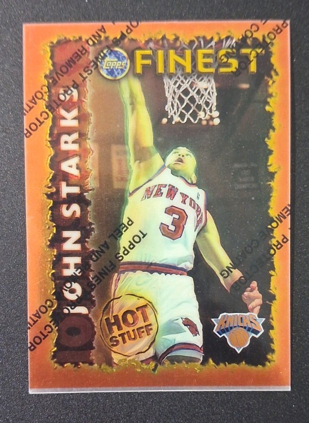 1995-96 Topps Finest - Hot Stuff John Starks #HS 10 New York Knicks