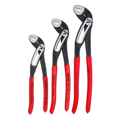 KNIPEX - 00 20 07 US1 Tools - 3 Piece Alligator Pliers Set (7, 10, & 12) (002007