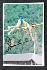 15407 Angelica Bengtsson SWE Leichtathletik Foto original signiert