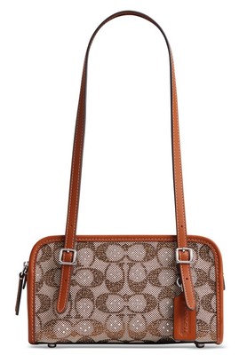 コーチ　COACH ボール ❤️Coach Crystals Swing Zip 20 silver/burnish Shoulder Bag | eBay