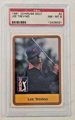#ad 1981 Donruss Golf Lee Trevino #2 PSA NM MT 8 $19.99
