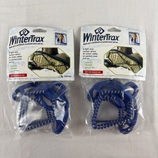 WinterTrax One Size Traction Device Snow Ice Spikeless Ultralight NEW Set Of 2