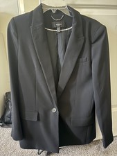 NWT MANGO Basic Suit Jacket - Color Black in Size Small