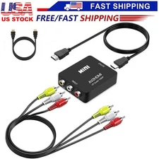 HDMI To RCA AV Adapter Converter Cable CVBS 3RCA 1080P Composite Video Audio