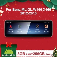 14,9'' For Mercedes-Benz GLS X166 GLE 2015-2018 Radio CarPlay Android Auto 256GB