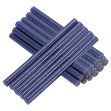 4x0.27 Inch Glitter Hot Glue Sticks, 38 Pcs Hot Glue Gun Sticks, Sapphire Blue