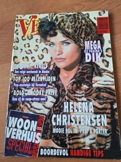 Magazine Helena Christensen cover Janet Jackson Cindy Crawford Ronnie O'Sullivan