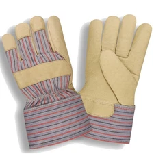 Pigskin Leather Insulated Lined Cold Weather Construction Farm WORK GLOVES LARGE