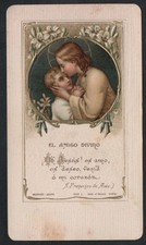 Holy card antique de Jesus Niño santino image pieuse estampa