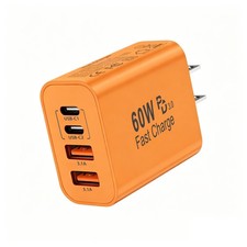 60W USB C Charger Block,4-Port USB C Wall Charger iPhone Charger Fast Charging