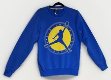 Air Jordan Vintage Flight Club Sweatshirt Mens Sz M Blue Basketball Cotton Hoops