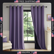 Blackout Curtains 52x84 Inches, Thermal Insulated, Noise Reducing, 2 Panels