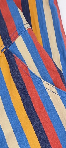 Lucy & Yak Colourful Striped Ladies Trousers Organic Cotton Stretch Size 28/30 - Picture 5 of 11