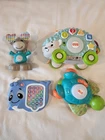 Fisher Price Linkimals Interactive Toy Lot of 4 Turtle Whale Hedgehog Moose WORK