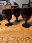 Vintage Anchor Hocking Monarch Royal Ruby Red Water/Wine Goblets Set Of 3 — photo 2