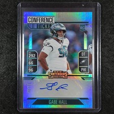2024 Contenders Football GABE HALL Rookie Conference Ticket Auto 48/75 #268