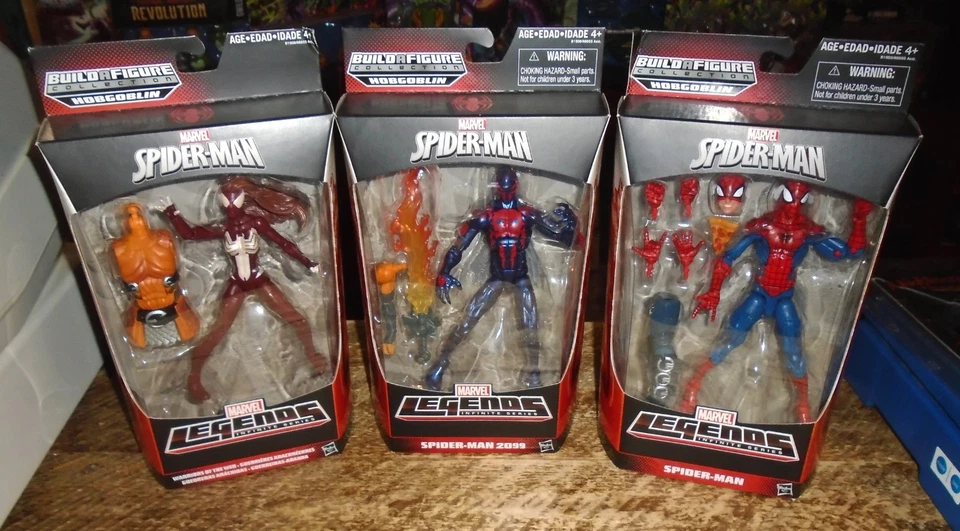 JUEGO COMPLETO DE 6 FIGURAS MARVEL LEGENDS SPIDER-MAN BAF HOBGOBLIN Foto 3 de 4