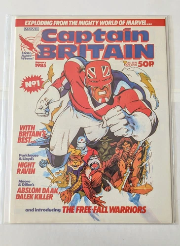 1985 Marvel Comics Captain Britain #1 UK Magazine VERY NICE COPY 