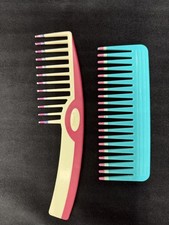 VTG Goody Double Color Dip Detangle Wavy Hair Combs 2 Preowned 90s Combs