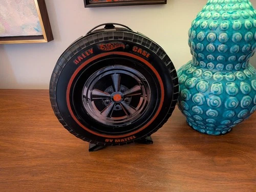 Vintage Hot Wheels Super Rally Case 24 Car Holder 1968 Mattel Redline w/ DECALS