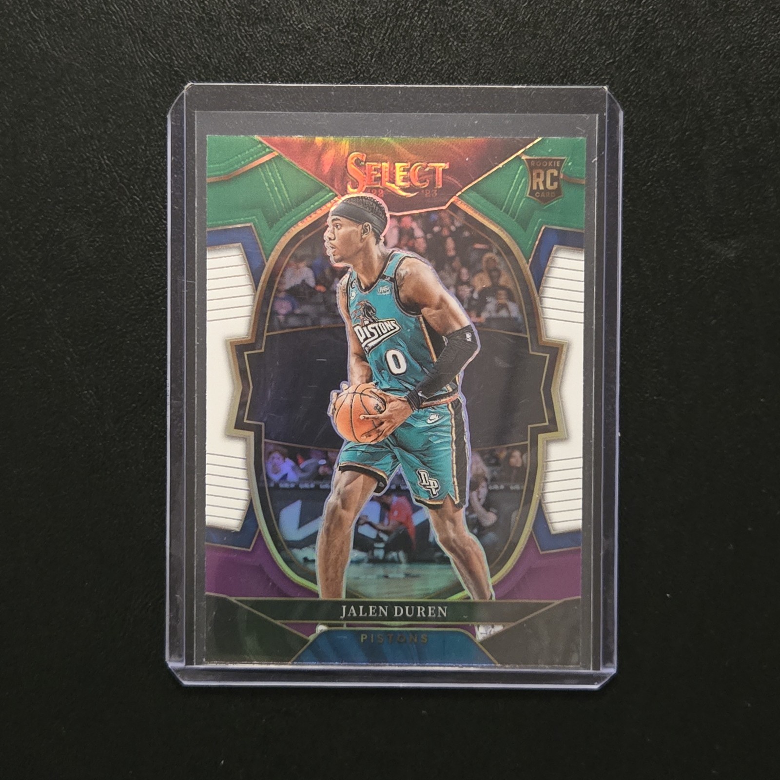 2022-23 Panini Select - Concourse Jalen Duren #98 Green White Purple Prizm (RC)