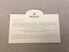 Card Cortesia Rolex - Luigi Verga Milano
