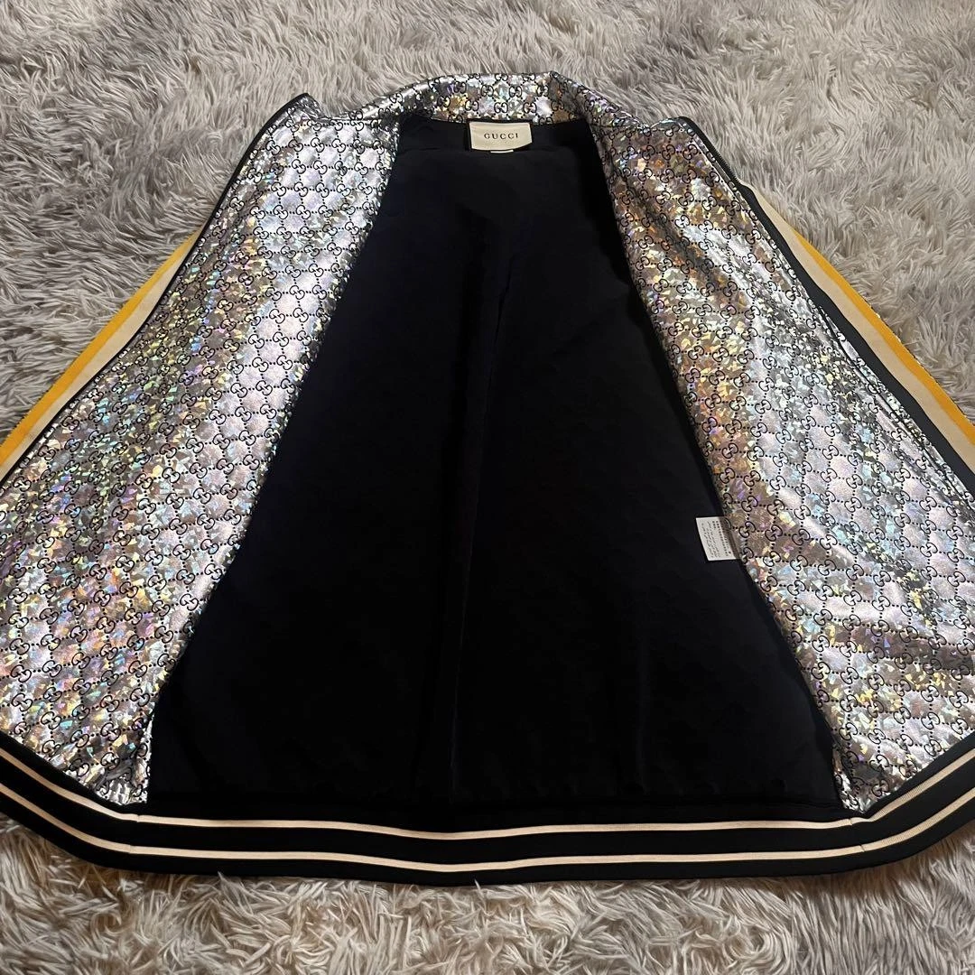 Giacca Gucci Sparkling Laminato Argento M Ottima Usata Rara 280000