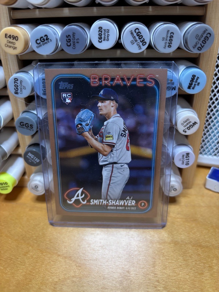 2024 Topps Update - AJ Smith-Shawver - [RC] Gold Border #US316 - Braves /2024
