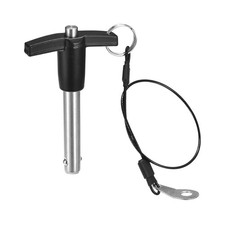 T Handle Locking Pins, Push-Button Quick Release Pin with Lanyard (10mm-40mm)