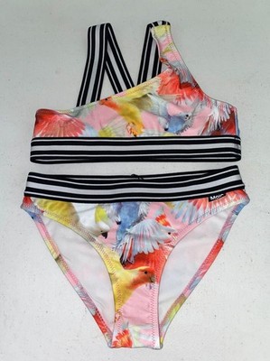 Molo Girls 2 Piece Cockatoo Print Bikini Multicolor Size 134/140 