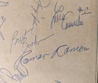 1980s Cleveland Indians Signed Auto Sheet Ramon Romero Camacho Aponte Bonds  — photo 1