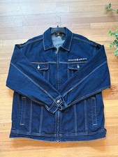 Vintage 2000s Rocawear Authentic Denim Blue Jean Jacket Men s XL U1