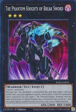 The Phantom Knights of Break Sword (V.1) RA02-EN035 Super Rare Englisch Neu 1st