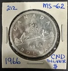 1966 CANADA 80% SILVER DOLLAR