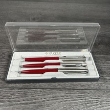 Vintage Parker 45 & Jotter Fountain Pen Pencil Set Ballpoint Pen Boxed Mixed