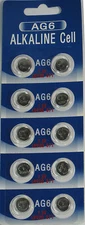 10 Pk AG6 LR920 371 370 D371 D370 LR920 LR921 LR69 Alkaline Button Cell Battery